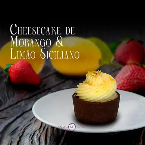Cheesecake de Morango e Limão Siciliano